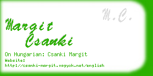 margit csanki business card